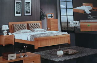 205A榉木全实木双人床 现代简约风格，全国发货